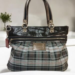 Coach Limited Edition Plaid Tartan Glamour Bag